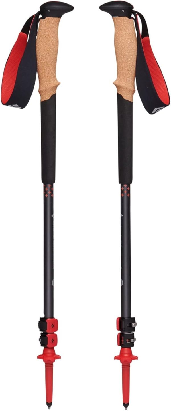 Black Diamond Pursuit Aluminum Trekking-Hiking Poles - Collapsible & Adjustable - Image 2