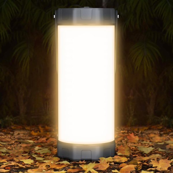 Glocusent 106 LED Camping Lantern Rechargeable, Up to 80Hrs, 5000mAh Lantern with 5 Brightness 3 Modes & SOS, IP68 Waterproof, Max 1200LM, Camping Light for Power Outages Hiking Emergency Hurricane