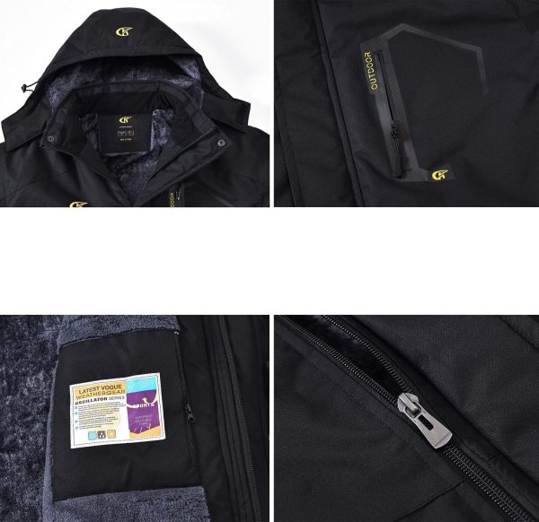 Mens Waterproof Ski Snowboard Jacket Winter Windproof Snow Coat - Image 3